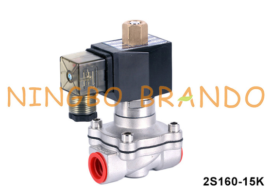 1/2'' 2 Way Normalmente abierto de agua de acero inoxidable Solenoide válvula 220V 110V 24V 12V