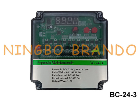 24 líneas controlador de pulso de polvo programable entrada AC220V salida DC24V