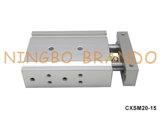 CXSM20-15 Tipo SMC cilindro de aire neumático de doble barra de 20 mm de perforación de 15 mm de carrera