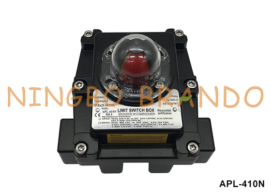 Indicador de posición de la válvula de la caja de interruptores de prueba de explosión APL-410N para válvula de bolas