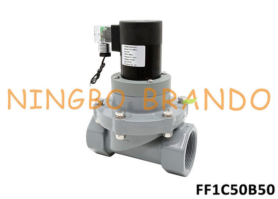 2' CPVC válvula de solenoide anticorrosivo para productos químicos ácido alcalino 24V 220V