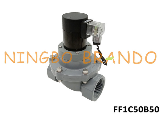 2' CPVC válvula de solenoide anticorrosivo para productos químicos ácido alcalino 24V 220V