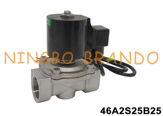 1' IP68 válvula solenoide de acero inoxidable submarina para fuente de agua