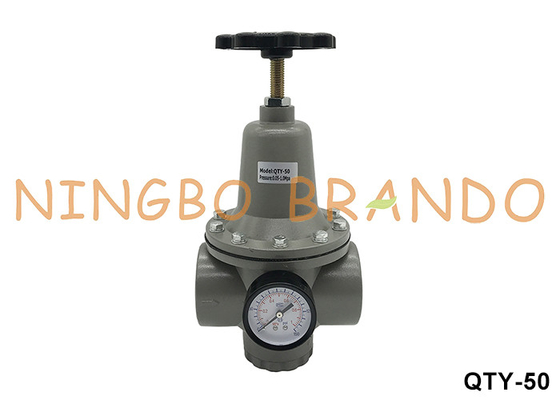 QTY-50 2'' 1 MPa Regulador de aire neumático válvula reductora de presión con indicador
