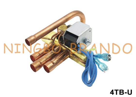 Válvula de retroceso de 4 vías para aire acondicionado de la bomba de calor 220V 110V 24V