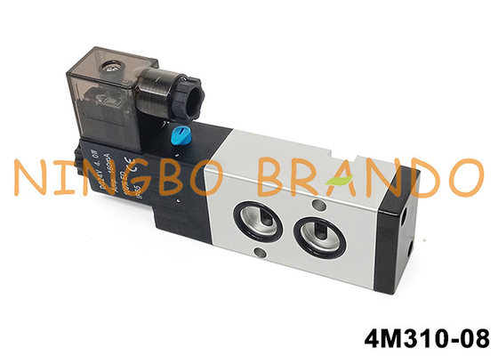 Airtac Tipo 4M310-08 Válvula de solenoide piloto de Namur 5/2 vía 24V 220V
