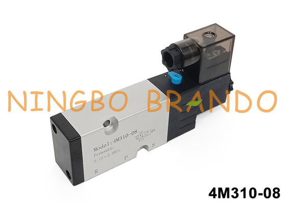 Airtac Tipo 4M310-08 Válvula de solenoide piloto de Namur 5/2 vía 24V 220V