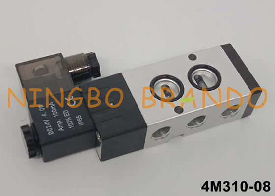 Airtac Tipo 4M310-08 Válvula de solenoide piloto de Namur 5/2 vía 24V 220V