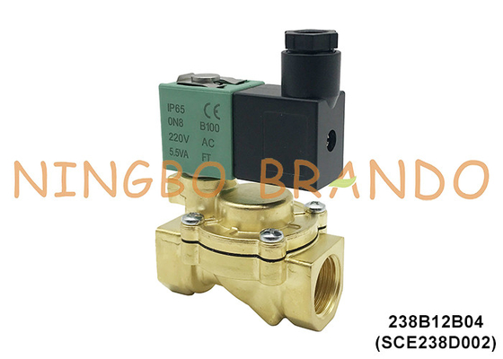 SCE238D002 1/2' ASCO Tipo de válvula solenoide eléctrica de latón 220VAC 110VAC 24VDC