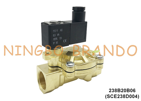 SCE238D004 3/4' ASCO Tipo de válvula de solenoide de latón eléctrico para agua 24V 110V 220V