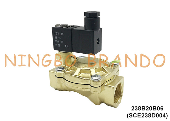 SCE238D004 3/4' ASCO Tipo de válvula de solenoide de latón eléctrico para agua 24V 110V 220V