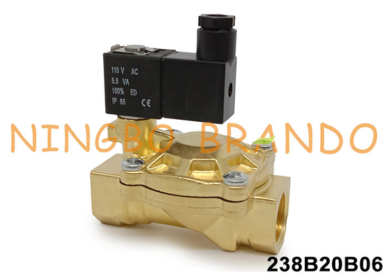 Válvula de solenoide tipo ASCO Serie 238 de 3/4' con cuerpo de latón 24V 110V 220V