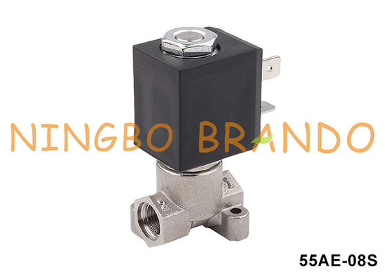 Máquina de café de acero inoxidable de 2 vías válvula de solenoide 1/8' 24VDC 110VAC 220VAC