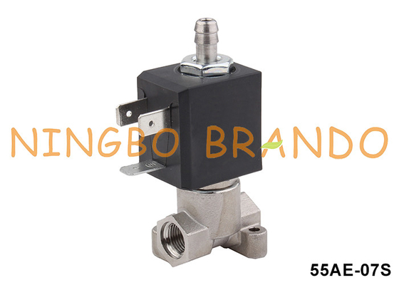 Máquina de café de acero inoxidable válvula de solenoide de 3 vías 1/8' 220V 110V 24V