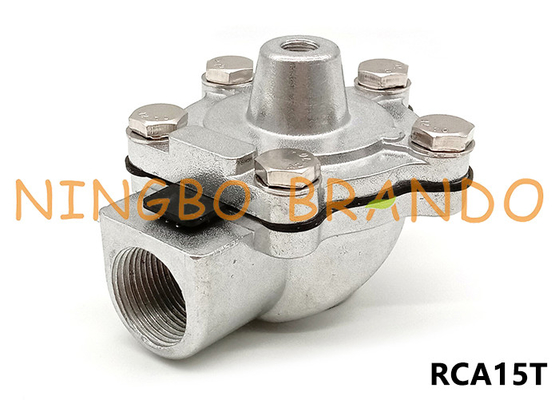 1/2' RCA15T Válvula de piloto remoto de ángulo derecho para filtro de bolsa de recolección de polvo