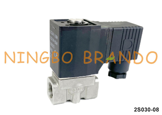 2S030-08 Tipo de válvula de solenoide de acero inoxidable Airtac 24V 110V 220V 1/4&quot;