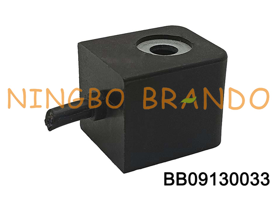 Bobina de electroválvula neumática tipo CNOMO con cable y orificio de 9 mm de diámetro, 13 VA, 10 W