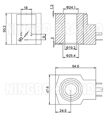 Volante de válvula de solenoide hidráulico para Yuken DSG-01 Serie 110V 120V 220V 240V