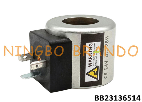 Bobina de electroválvula hidráulica de 24VDC 26W para excavadora Foton Lovol FR60