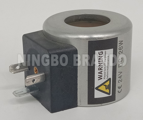 Bobina de electroválvula hidráulica de 24VDC 26W para excavadora Foton Lovol FR60