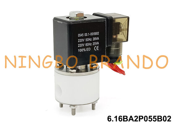 1/4'' PTFE Body Acid Alkali Anti Corrosion Solenoid Valve 24V 220V