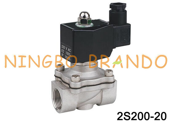 2S200-20 3/4'' Stainless Steel Electric Solenoid Valve 12VDC Normally Closed