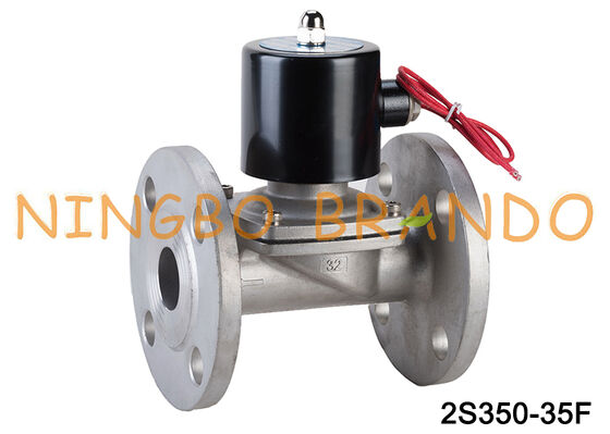 2S350-35 válvula de solenoide de acero inoxidable con brida DN35