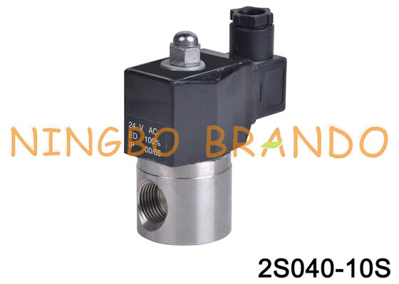 Válvula Solenoide de Acero Inoxidable G3/8'' 2S040-10 de 2 Vías Normalmente Cerrada