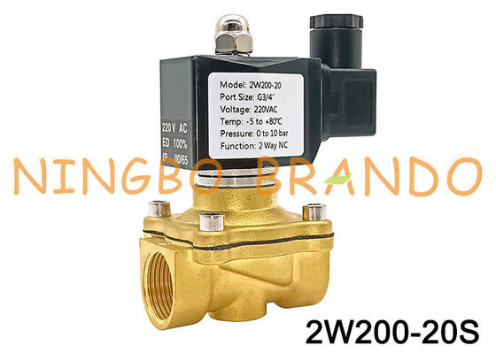 3/4'' 2W200-20 Normally Closed Brass Solenoid Valve 24V 110V 220V