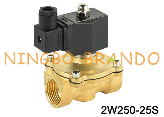 1'' 2W250-25 Normally Closed Brass Solenoid Valve 24V 110V 220V