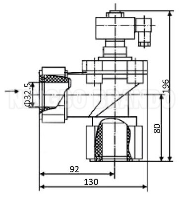 WXYD 1'' TDF-K25 válvula de chorro de pulso con tuerca de vestidor para filtro de bolsa industrial