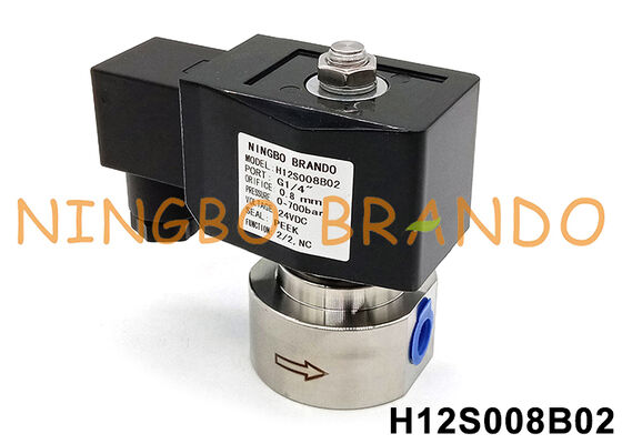 700 bar 10000 PSI High Pressure Solenoid Valve1/4'' 220V 110V 24V 12V