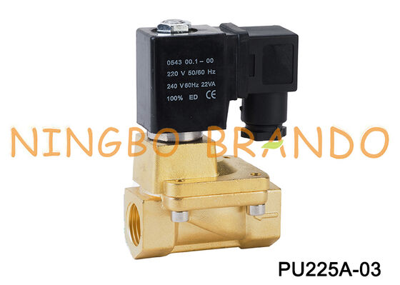 Shako Type PU225A-03 2/2 Normally Closed Solenoid Valve PU225A AC220V