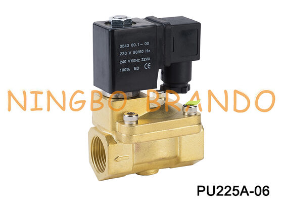 SHAKO Type Brass valve PU225A-06 2/2 Normally Closed Solenoid Valve PU225A Series