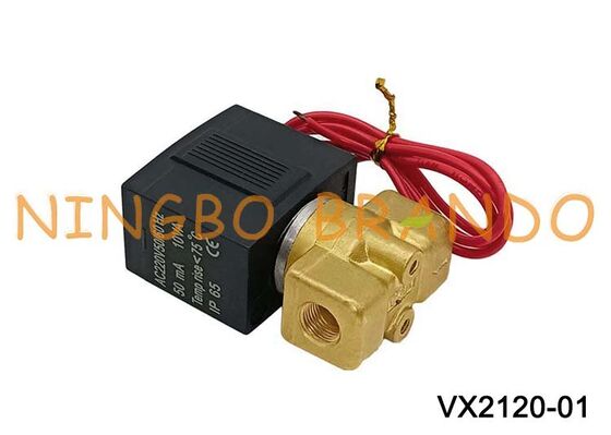 SMC Type VX2120-01 Direct Operated 2 Way Solenoid Valve 1/8'' AC220V DC24V