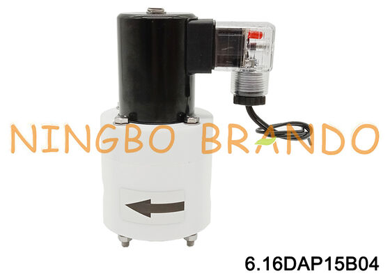 Válvula solenoide anticorrosión de PTFE de 1/2'' para productos químicos ácidos y alcalinos