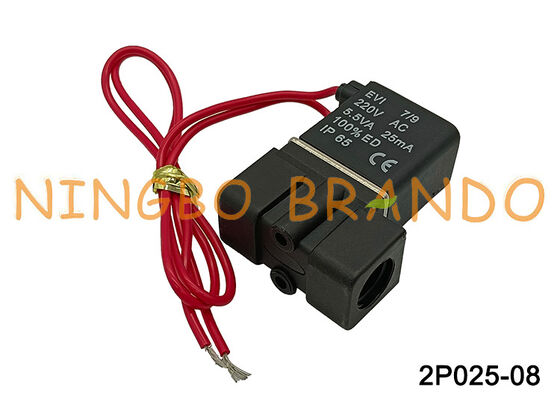 2p025-08 Plastic Airtac Solenoid Valve Fluid Control AC220V AC110V DC24V DC12V