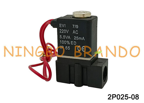 2p025-08 Plastic Airtac Solenoid Valve Fluid Control AC220V AC110V DC24V DC12V