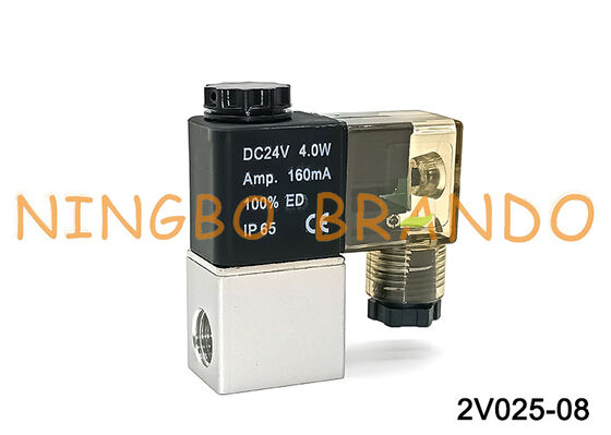 AIRTAC Type 2V025-08 Normally Closed 12V 24V 220V Pneumatic Air Solenoid Valve
