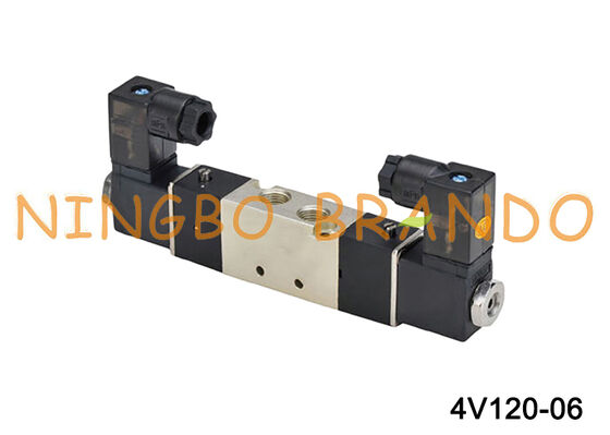 Válvula de aire solenoide Airtac tipo 4V120-06, válvula solenoide neumática doble 5/2