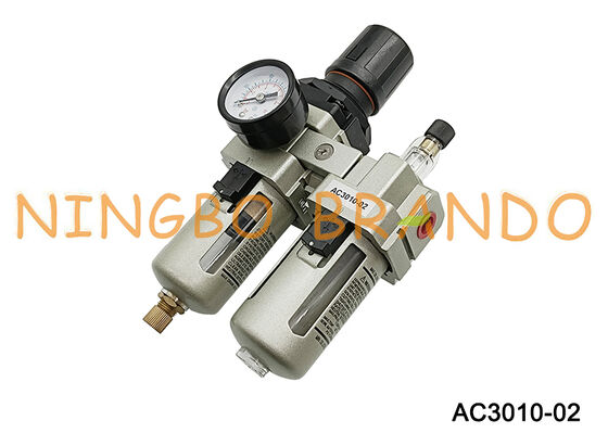 AC3010-02 1/4" tratamiento neumático de la fuente de aire del lubricador FRL del regulador del filtro
