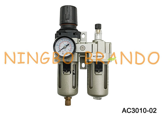 AC3010-02 1/4" tratamiento neumático de la fuente de aire del lubricador FRL del regulador del filtro