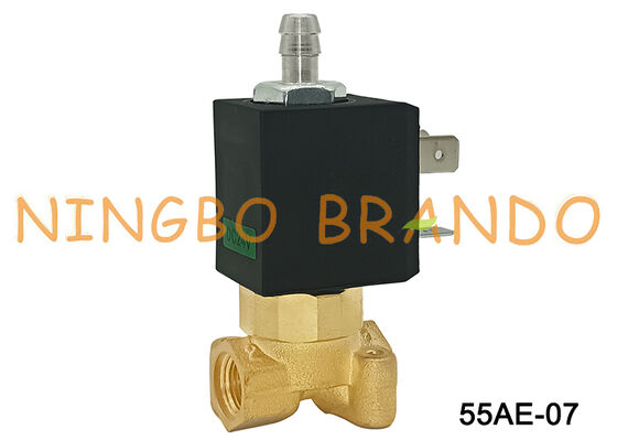 3 vías NC 1/8' válvula de solenoide de latón para cafetería Espresso 230V 240V