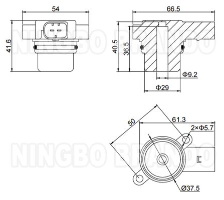 Tipo WABCO 442 051 021 1 bobina de válvula de solenoide para suspensión de aire de BMW 12VDC 0.96A