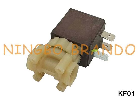 CEME tipo 1/8'' válvula solenoide de agua plástica segura PA66 de categoría alimentaria NC de 2 vías KF01