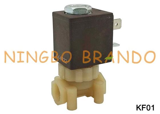 CEME tipo 1/8'' válvula solenoide de agua plástica segura PA66 de categoría alimentaria NC de 2 vías KF01