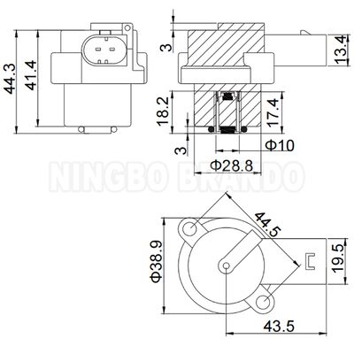12VDC 4Z01015200 Bobina de solenoide para compresor de bomba de suspensión de aire