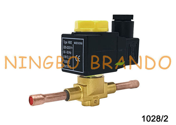 Válvula Solenoide de Refrigeración Castel Tipo 1028/2 para Aire Acondicionado Congelador ODS