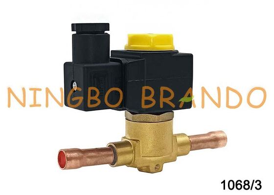 Válvula Solenoide Tipo Castel 3/8'' Soldadura 1068/3A7 Válvula Solenoide para Aire Acondicionado y Congelador