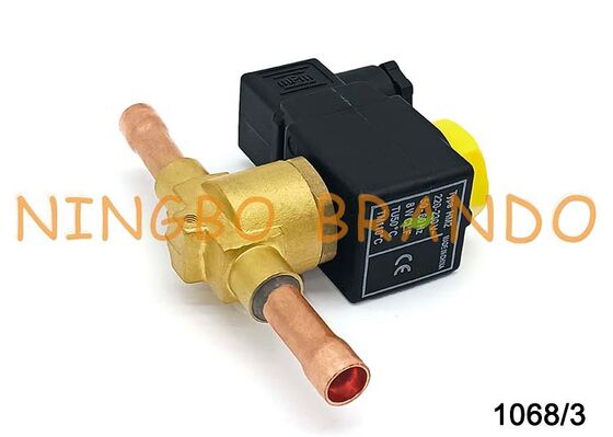 Válvula Solenoide Tipo Castel 3/8'' Soldadura 1068/3A7 Válvula Solenoide para Aire Acondicionado y Congelador